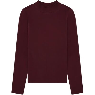 Pull col montant femme KnowledgeCotton Apparel Rouge S - Publicité Pull col montant femme KnowledgeCotton Apparel Rouge S - Publicité