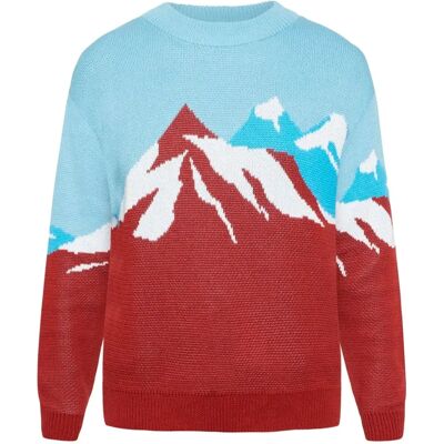 Pull col rond femme KnowledgeCotton Apparel Mountain Jacquard Bleu XS - Publicité Pull col rond femme KnowledgeCotton Apparel Mountain Jacquard Bleu XS - Publicité