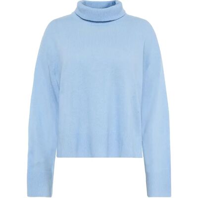Pull col haut laine d'agneau femme KnowledgeCotton Apparel Bleu XS - Publicité Pull col haut laine d'agneau femme KnowledgeCotton Apparel Bleu XS - Publicité