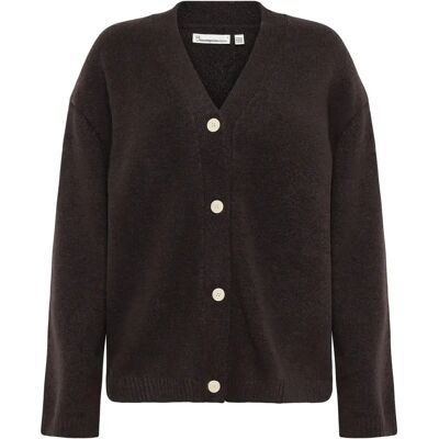 Cardigan en laine soufflée femme KnowledgeCotton Apparel Marron XS - Publicité Cardigan en laine soufflée femme KnowledgeCotton Apparel Marron XS - Publicité