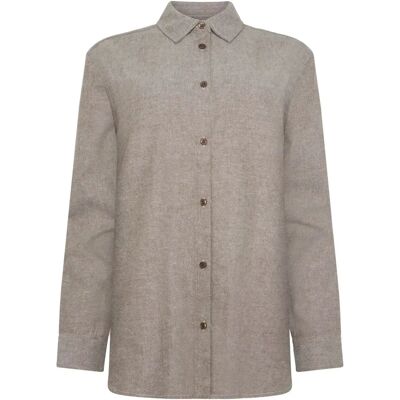 Chemise manches longues en flanelle femme KnowledgeCotton Apparel Organic GOTS Marron S - Publicité Chemise manches longues en flanelle femme KnowledgeCotton Apparel Organic GOTS Marron S - Publicité