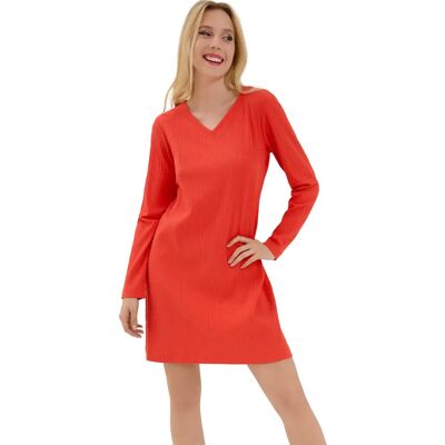 Robe t-shirt manches longues femme Lisca Lucky Orange S - Publicité Robe t-shirt manches longues femme Lisca Lucky Orange S - Publicité