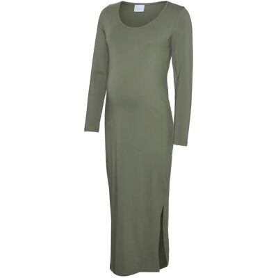Robe manches longues midi femme Mamalicious Ava Vert S - Publicité Robe manches longues midi femme Mamalicious Ava Vert S - Publicité
