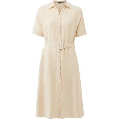 Robe chemise en lin femme Mexx Beige 44 - Publicité Robe chemise en lin femme Mexx Beige 44 - Publicité