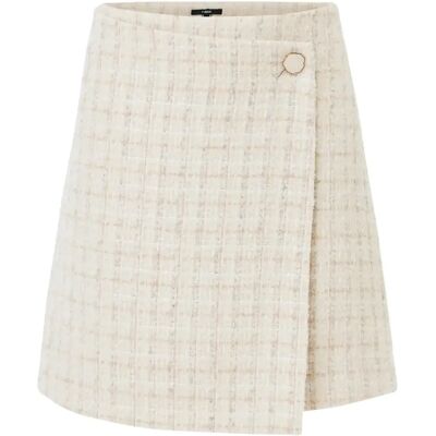 Jupe courte femme Mexx Tweed Beige 34 - Publicité Jupe courte femme Mexx Tweed Beige 34 - Publicité