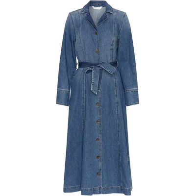Robe chemise femme Moss Copenhagen Turo Alena Bleu XS - Publicité Robe chemise femme Moss Copenhagen Turo Alena Bleu XS - Publicité