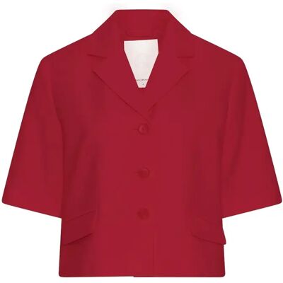 Blazer manches courtes femme Moss Copenhagen Keeley Edelmira Rouge S - Publicité Blazer manches courtes femme Moss Copenhagen Keeley Edelmira Rouge S - Publicité