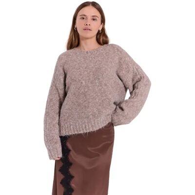 Cardigan en maille douce à l'allure femme Norr Lillen Marron XS - Publicité Cardigan en maille douce à l'allure femme Norr Lillen Marron XS - Publicité