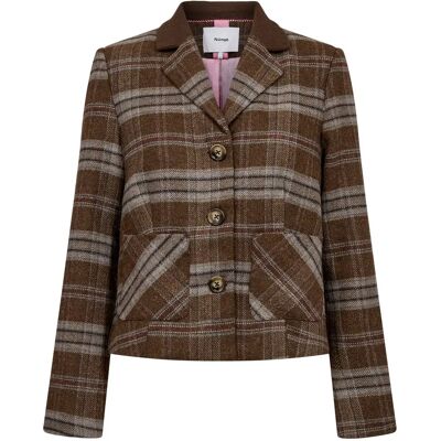 Blazer cintré femme Nümph Nuezma Marron 44 - Publicité Blazer cintré femme Nümph Nuezma Marron 44 - Publicité