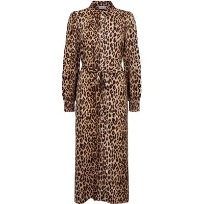 Robe chemise mi-longue femme Nümph Nulorena Marron 44 - Publicité Robe chemise mi-longue femme Nümph Nulorena Marron 44 - Publicité