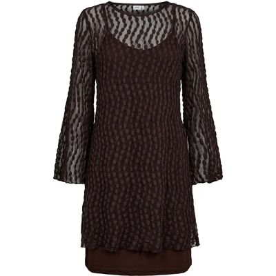 Robe courte femme Nümph Nuturi Marron XL - Publicité Robe courte femme Nümph Nuturi Marron XL - Publicité