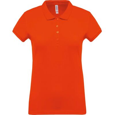 Polo femme manches courtes Kariban Piqué Orange L - Publicité Polo femme manches courtes Kariban Piqué Orange L - Publicité