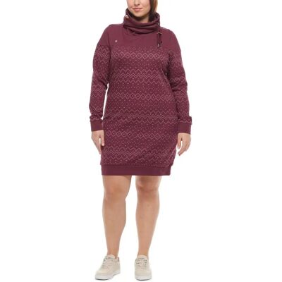 Robe sweat à capuche femme Ragwear Chloe Plus Rouge 48 - Publicité Robe sweat à capuche femme Ragwear Chloe Plus Rouge 48 - Publicité