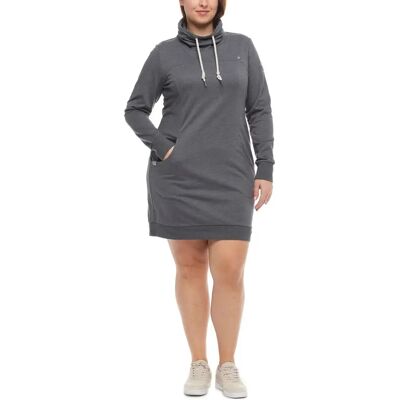 Robe sweat à à capuche femme Ragwear Dita Plus Gris 44 - Publicité Robe sweat à à capuche femme Ragwear Dita Plus Gris 44 - Publicité
