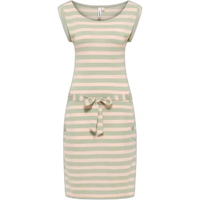 Robe t-shirt rayé femme Ragwear Tagg Vert S - Publicité Robe t-shirt rayé femme Ragwear Tagg Vert S - Publicité