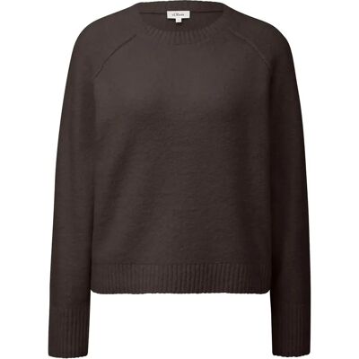 Pull en maille coupe décontractée à col rond col rond coupé ample femme s.Oliver Marron 44 - Publicité Pull en maille coupe décontractée à col rond col rond coupé ample femme s.Oliver Marron 44 - Publicité