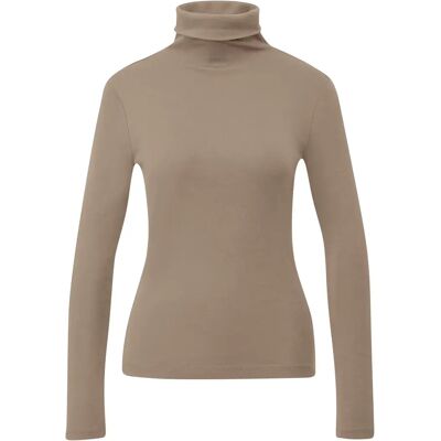 T-shirt à manches longues coupe ajustée col roulé femme s.Oliver Marron 40 - Publicité T-shirt à manches longues coupe ajustée col roulé femme s.Oliver Marron 40 - Publicité