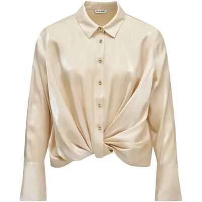 Chemisier en satin rayé femme Salsa Jeans Beige XL - Publicité Chemisier en satin rayé femme Salsa Jeans Beige XL - Publicité