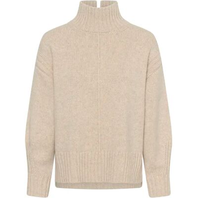 Pull col montant femme Soaked in Luxury SLMoline Blanc XS - Publicité Pull col montant femme Soaked in Luxury SLMoline Blanc XS - Publicité