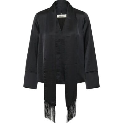 Blouse col V manches longues femme Soaked in Luxury Slverona Noir XS - Publicité Blouse col V manches longues femme Soaked in Luxury Slverona Noir XS - Publicité