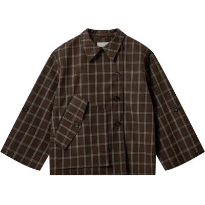 Veste courte à carreaux femme Sofie Schnoor AGATHASW Marron 42 - Publicité Veste courte à carreaux femme Sofie Schnoor AGATHASW Marron 42 - Publicité