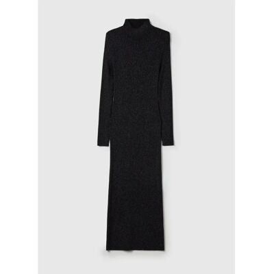 Robe pull femme Stefanel Lurex Noir S - Publicité Robe pull femme Stefanel Lurex Noir S - Publicité