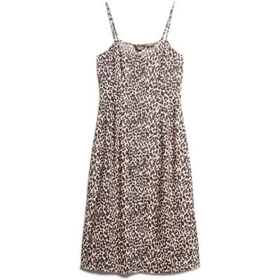 Robe caraco mi-longue boutonnée imprimée femme Superdry Rose XS - Publicité Robe caraco mi-longue boutonnée imprimée femme Superdry Rose XS - Publicité
