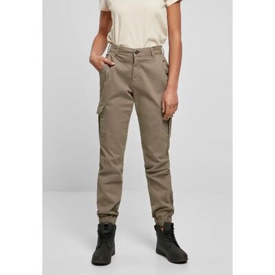 Pantalon femme Urban Classics taille haute cargo Marron 28 - Publicité Pantalon femme Urban Classics taille haute cargo Marron 28 - Publicité
