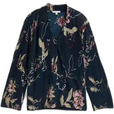 Blouse imprimée intégral femme Tom Tailor Bleu XS - Publicité Blouse imprimée intégral femme Tom Tailor Bleu XS - Publicité