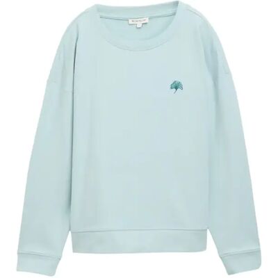 Sweatshirt col rond femme Tom Tailor Bleu XL - Publicité Sweatshirt col rond femme Tom Tailor Bleu XL - Publicité