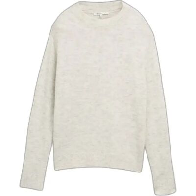 Pull en maille douillet col montant femme Tom Tailor Denim Blanc S - Publicité Pull en maille douillet col montant femme Tom Tailor Denim Blanc S - Publicité