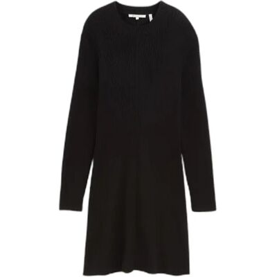 Robe courte manches longues côtelé femme Tom Tailor Denim Noir XL - Publicité Robe courte manches longues côtelé femme Tom Tailor Denim Noir XL - Publicité