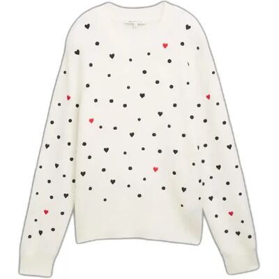 Pull douillet à pois en maille femme Tom Tailor Denim Blanc S - Publicité Pull douillet à pois en maille femme Tom Tailor Denim Blanc S - Publicité
