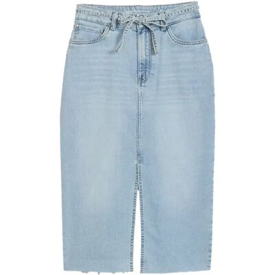 Jupe en jean midi femme Tom Tailor Denim Bleu L - Publicité Jupe en jean midi femme Tom Tailor Denim Bleu L - Publicité