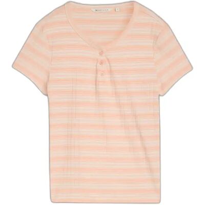 T-shirt rayé col tunisien femme Tom Tailor Denim Orange XL - Publicité T-shirt rayé col tunisien femme Tom Tailor Denim Orange XL - Publicité