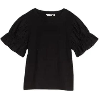 Blouse brodée sur les manches femme Tom Tailor Denim Noir M - Publicité Blouse brodée sur les manches femme Tom Tailor Denim Noir M - Publicité