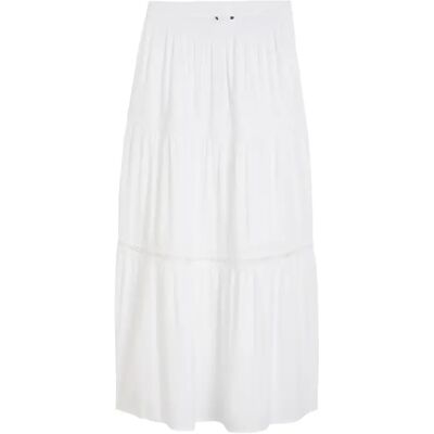 Jupe maxi volant femme Tom Tailor Denim Blanc XL - Publicité Jupe maxi volant femme Tom Tailor Denim Blanc XL - Publicité