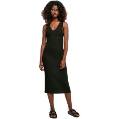 Robe mi-longue côtelée sans manches femme Urban Classics GT Noir 4XL - Publicité Robe mi-longue côtelée sans manches femme Urban Classics GT Noir 4XL - Publicité