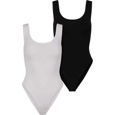 Urban Classics - Ladies Organic Tank Body 2-Pack - Noir/Blanc - 5XL - Body - Publicité Urban Classics - Ladies Organic Tank Body 2-Pack - Noir/Blanc - 5XL - Body - Publicité