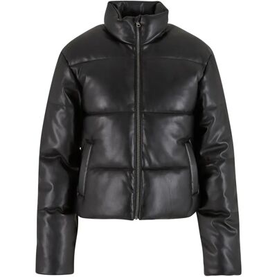 Doudoune cuir synthétique femme Urban Classics Noir 4XL - Publicité Doudoune cuir synthétique femme Urban Classics Noir 4XL - Publicité