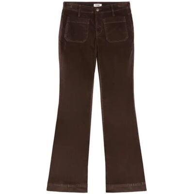 Jeans Flare femme Wrangler Marron 24x32 - Publicité Jeans Flare femme Wrangler Marron 24x32 - Publicité