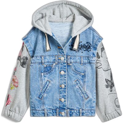 Veste à capuche en jean fille Desigual Minnie Bleu 9/10 ans - Publicité Veste à capuche en jean fille Desigual Minnie Bleu 9/10 ans - Publicité