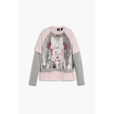 T-shirt fille Desigual Minnie Sequins Rose 13/14 ans - Publicité T-shirt fille Desigual Minnie Sequins Rose 13/14 ans - Publicité