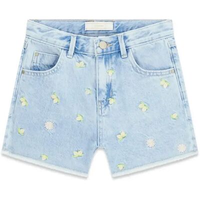 Short en jean fille Guess Embroider Bleu 7 ans - Publicité Short en jean fille Guess Embroider Bleu 7 ans - Publicité