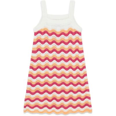 Robe manches longues au crochet bébé fille Guess Violet 2 ans - Publicité Robe manches longues au crochet bébé fille Guess Violet 2 ans - Publicité