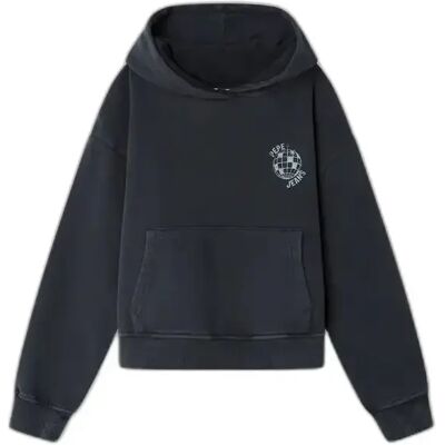Sweatshirt à capuche fille Pepe Jeans Ava Noir 14 ans - Publicité Sweatshirt à capuche fille Pepe Jeans Ava Noir 14 ans - Publicité