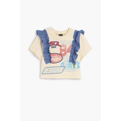 T-shirt fille Desigual Valeria Blanc 9/10 ans - Publicité T-shirt fille Desigual Valeria Blanc 9/10 ans - Publicité