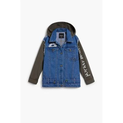 Veste en jean fille Desigual Mickey Bleu 11/12 ans - Publicité Veste en jean fille Desigual Mickey Bleu 11/12 ans - Publicité