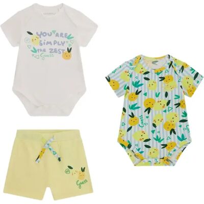 Ensemble body et short bébé garçon Guess (x2) Blanc 3/6 mois - Publicité Ensemble body et short bébé garçon Guess (x2) Blanc 3/6 mois - Publicité