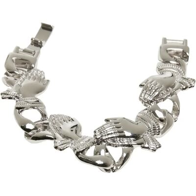Bracelet Urban Classics pray Argenté S/M - Publicité Bracelet Urban Classics pray Argenté S/M - Publicité